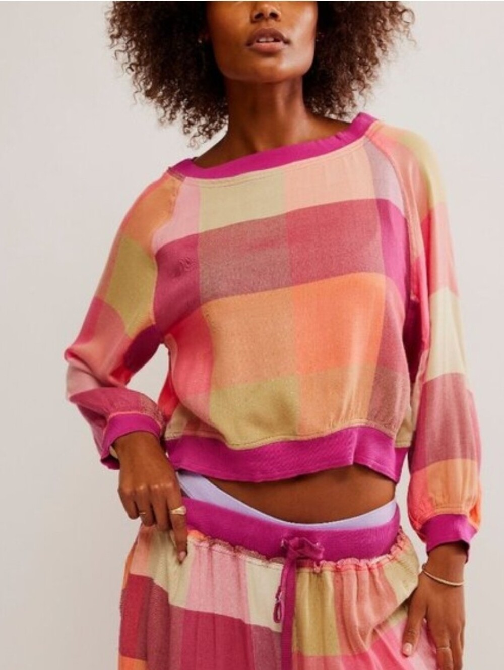 Free People Sugar Cookie Flannel Pullover -WARM COMBO -XS **NEW
